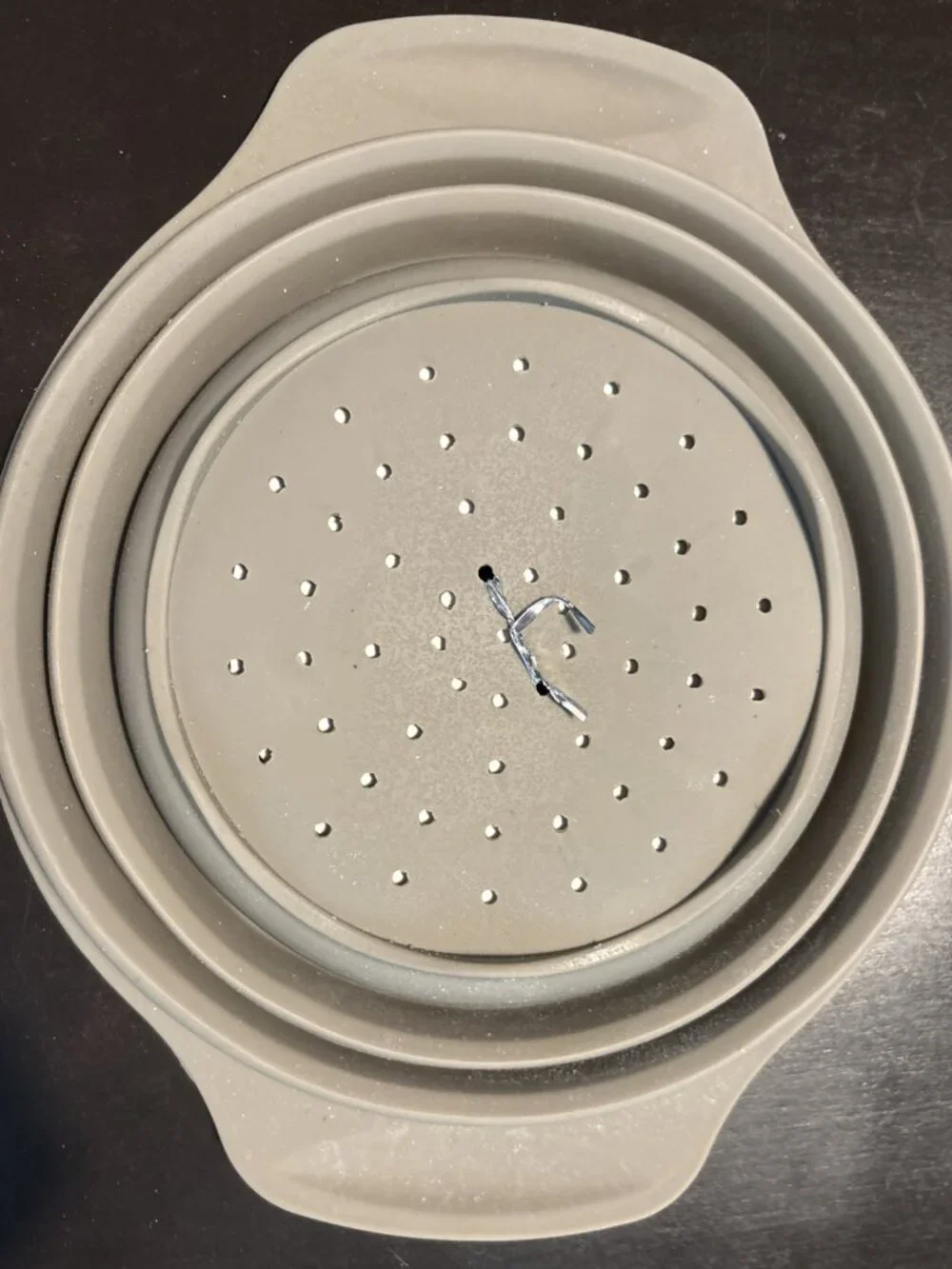 Florina Anide Silicone Collapsible Colander Space Saving Pasta Strainer  20cm